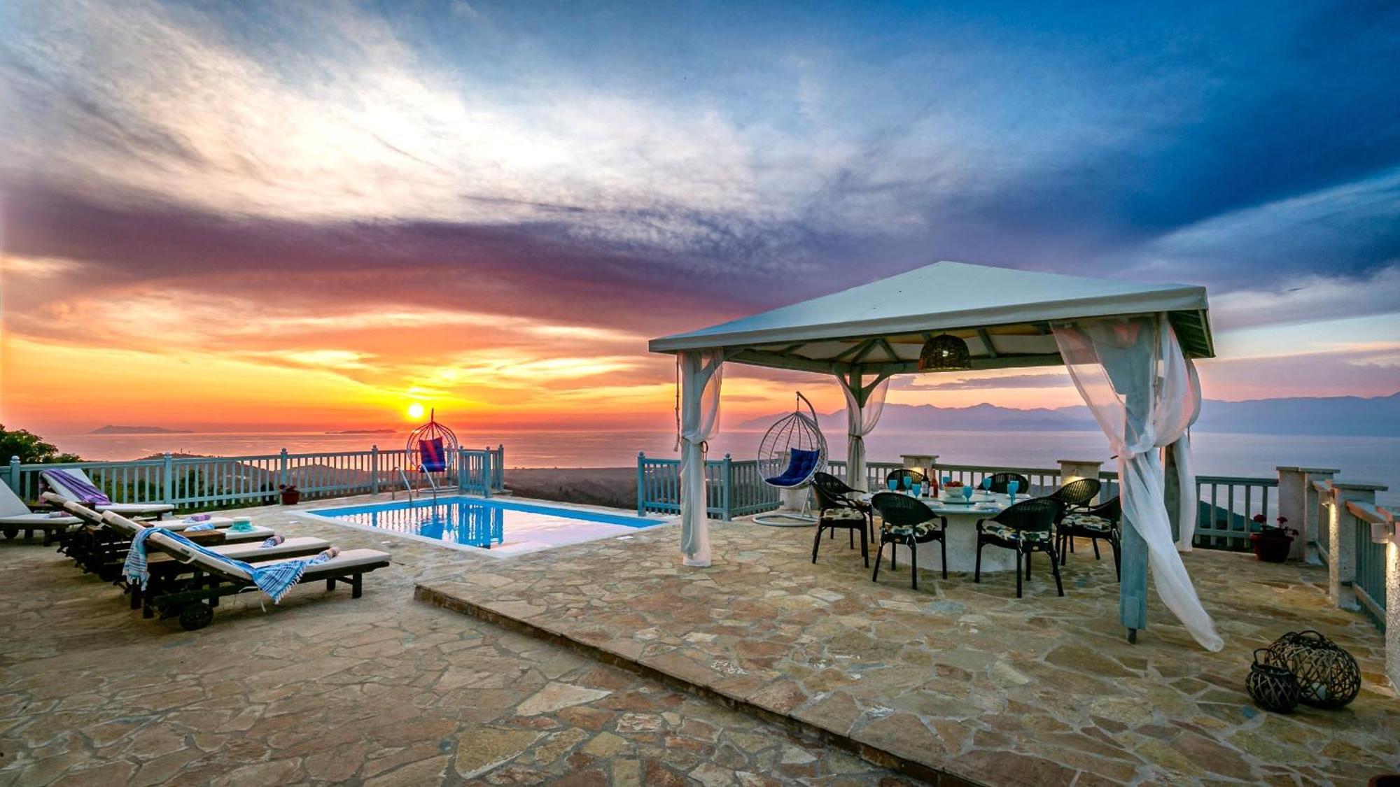 Villa Orizontas Corfu, Private Villa With Breathtaking Views Loutses Экстерьер фото