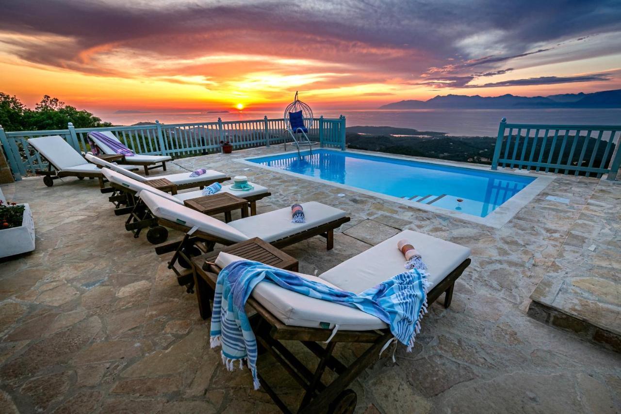 Villa Orizontas Corfu, Private Villa With Breathtaking Views Loutses Экстерьер фото