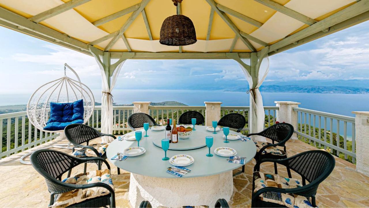 Villa Orizontas Corfu, Private Villa With Breathtaking Views Loutses Экстерьер фото