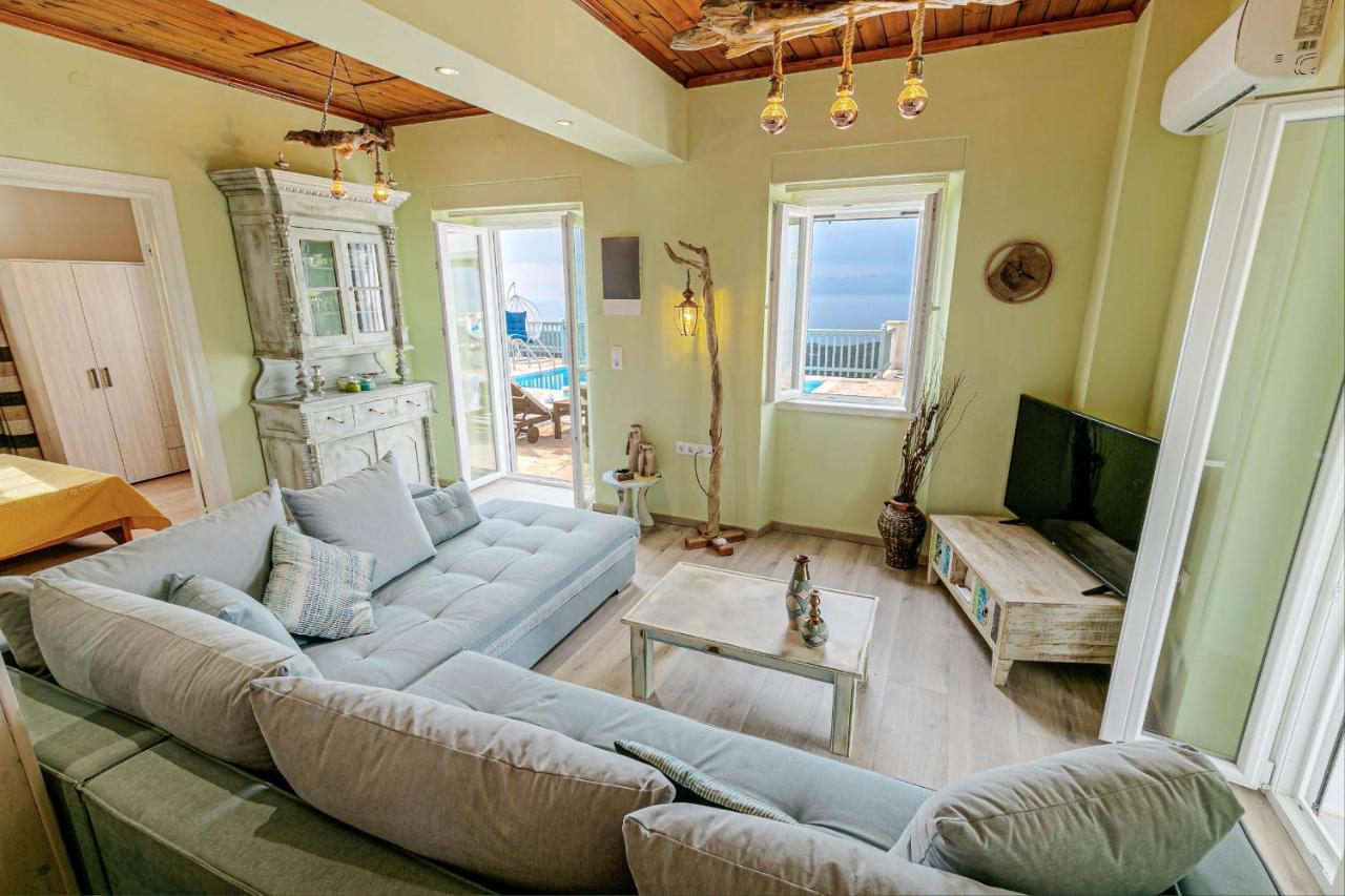 Villa Orizontas Corfu, Private Villa With Breathtaking Views Loutses Экстерьер фото