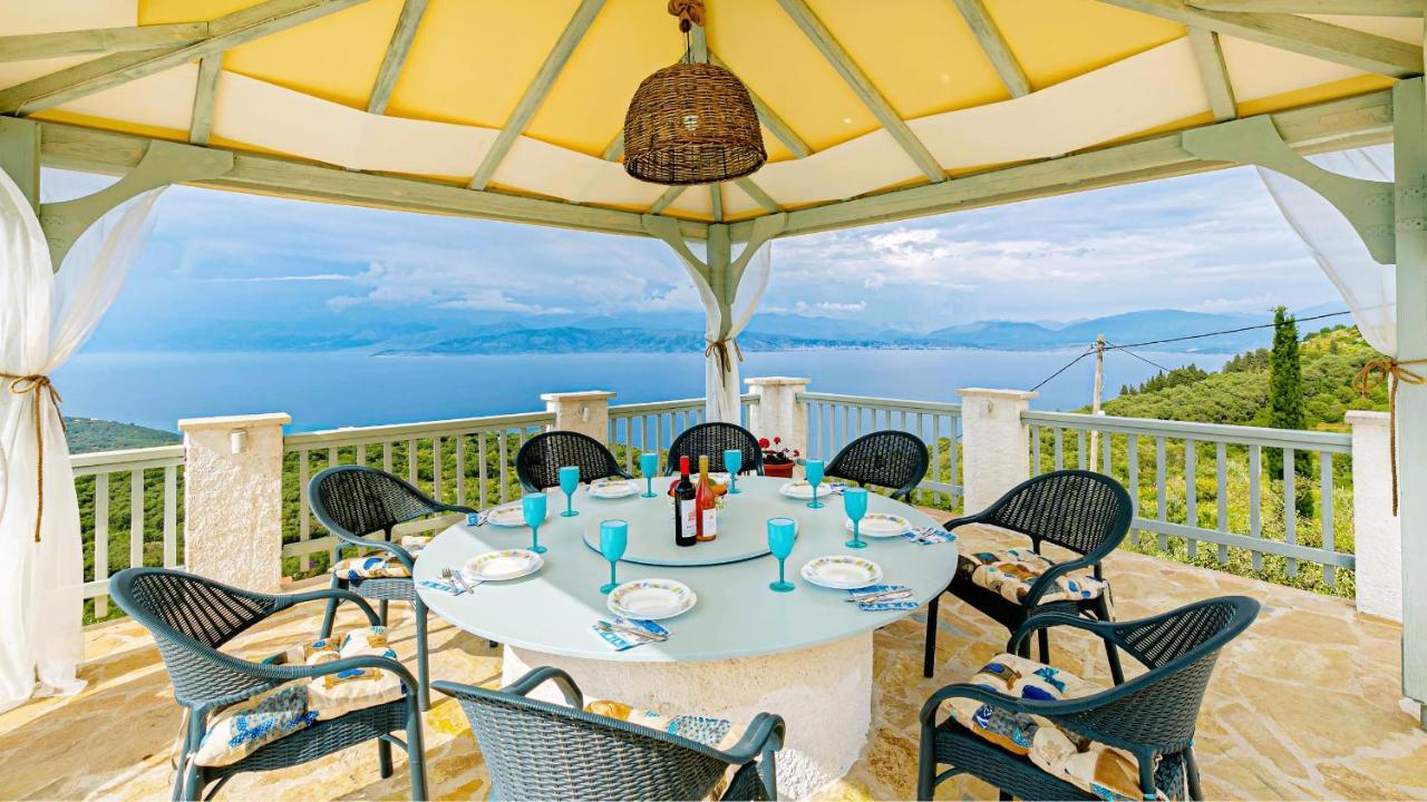 Villa Orizontas Corfu, Private Villa With Breathtaking Views Loutses Экстерьер фото