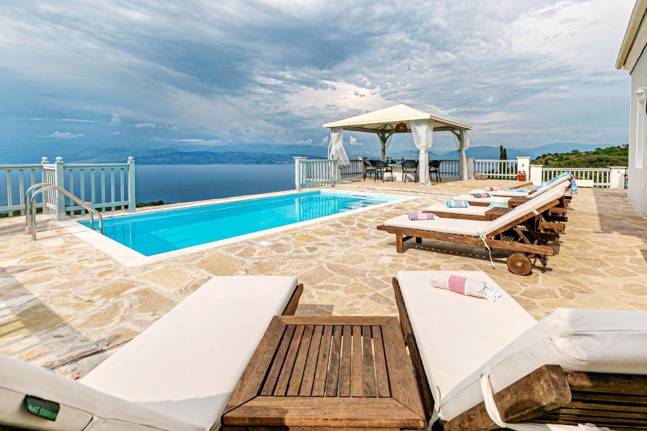 Villa Orizontas Corfu, Private Villa With Breathtaking Views Loutses Экстерьер фото