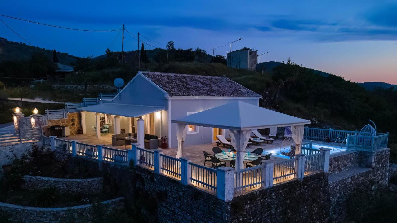 Villa Orizontas Corfu, Private Villa With Breathtaking Views Loutses Экстерьер фото